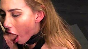 Is The Spider Gagged Blonde Slave Ready To Be Spanked?