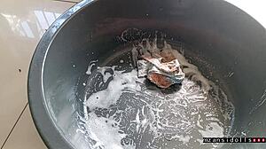 Sexdoll gets creampie backstage!