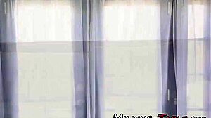 masseuse swallows jizz after titty fuck at gloryhole