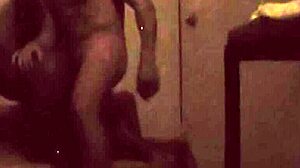 I got caught during an ebony massage therapy session that turned interracial on camera