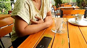 Mature Chubby Milf Flashing Her Hairy Tits