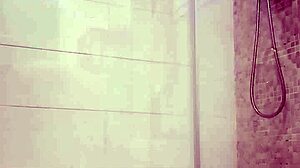 hot girl gets horny in the shower with her toy