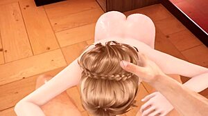 Isabel Sucking with Legs Spread Wide in Masturbation Session