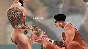 Wow! Orgy On IMVU With Prostitutes Involves Anal!