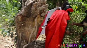 African Traditional Methods Of Getting Pregnant By At All Cost Leads To Chief Priest Fucking Someone's Wife In His Presence Outdoor Threesome