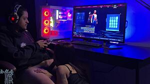 Brazilian Wife Competes in Handjob Game