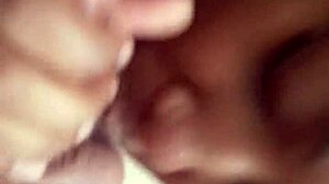 Good neck ebony milf sucking cock