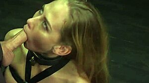 Is The Spider Gagged Blonde Slave Ready To Be Spanked?