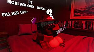 Stretching this femboy's ass while fucking him 😈.