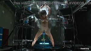 Asian bondage electro session in casual chat