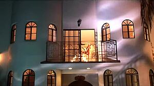 Blonde mom gets intensely fucked on bed.