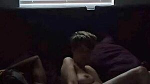 Big titt lesbian plays and takes big black cock