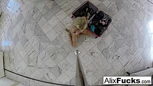 Creeper Peeps Alix Dressing with Hidden Camera