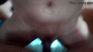 Mature Brazilian Woman Puts on a Show, Fucking Young Guy with Passion and Cum on Tits