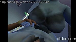 Intense anal assfucking in sims style
