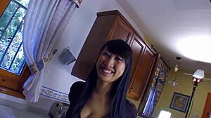 Watch This Asian Chick Get Fucked Anal in the Kitchen?