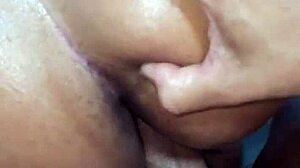 Brazilian wife takes huge cock while husband watches intensely.