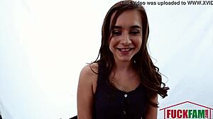 Kharlie Stone In Petite 18+ Amateur Model Vs Huge Cock