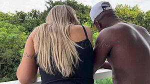 Blonde screams, Fuck me backwards, black guy! with Jefao