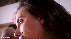 Brunette Stepsisters Fucked In Bondage With Choking And Deepthroat Submission