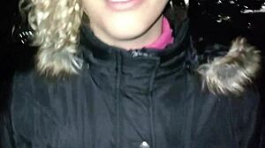 Couple peeing and having sex in public behind the church. Bent over doggystyle flashing.