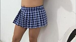 60-year-old mature stepmother wears her student uniform wants to make me have sex in her uniform a fetish