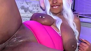 Jadeenasty Squirts in Double Penetration Orgasm