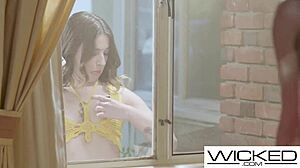 Hot Threesome with Busty Brunette and Juicy Blonde