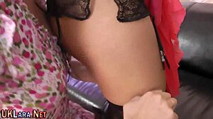 Mature lesbian enjoys oral tasting session