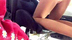 When the blonde gets on all fours, the stepfather can't hold back his intense emotions and fucks her ass with a sex toy