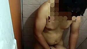 asian amateurs enjoy bathroom activities with various positions