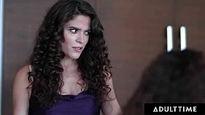 Adult Time natural titty nympho Victoria Voxxx double drilled full scene