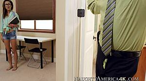 Asian Banged in Classroom with Creampie and Spanking