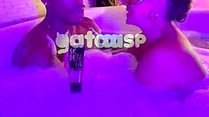 Wow, this hotwife is taking that big black cock bareback in the bathtub! 🔥