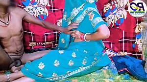 Desi Claire Vaise Lifts Saree for Pussy Fucking with Legs Raised