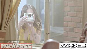 Hot Threesome with Busty Brunette and Juicy Blonde