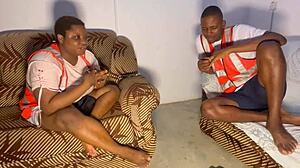 I am having a deep conversation with my co-worker about pressing issues.