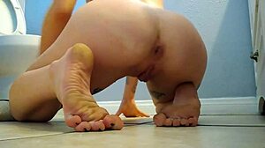 is it prime time for blonde's flexible big ass masturbation?