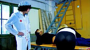 carnival threesome sex with funny story and horny teen angelica