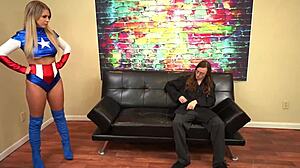 Madelyn Monroe stars as Liberty Girl in 1080p cosplay