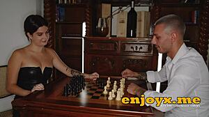 Watch Valkiria Lapiedra Scream, Pummel My Bum On Chess Table!
