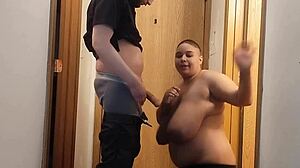 Does bald ho suck dick and get cum in ear?