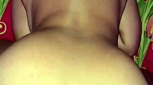 Enjoying beautiful body in room during rain