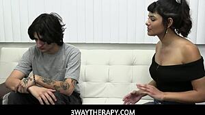 Suggestive Three-Way Therapy with Pristine Edge, Apryl Rein, Elias Cash