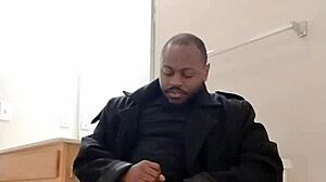 home from work, fantasize about wife with dry masturbation and slow cum