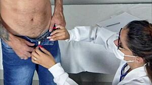 The nurse came to give me a special massage in the hospital