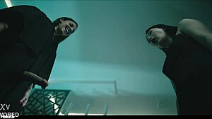 Rikako Katayama's revenge turns Amirah Adara into bisexual shemale futa for intense creampie