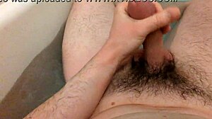 Bigdickduder Thumps The Tub With Hairy Bathtub Wank Action!