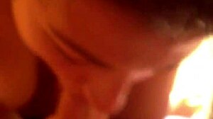 Amateur Italian blowjob with perfect body, sexy big tits, and European charm