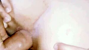 mature milf spreads her ass wide in rough pov doggystyle anal